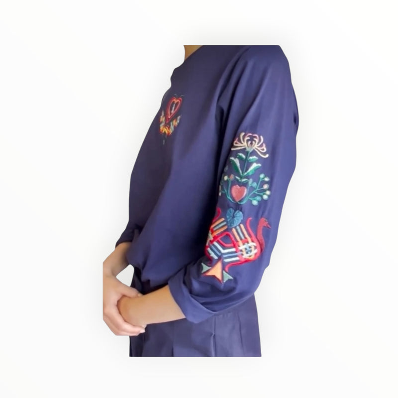 Tallulah & Hope Embroidered Top - Purple