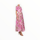 THEIA Abba Jacquard Gown - Opera Mauve/Meadow