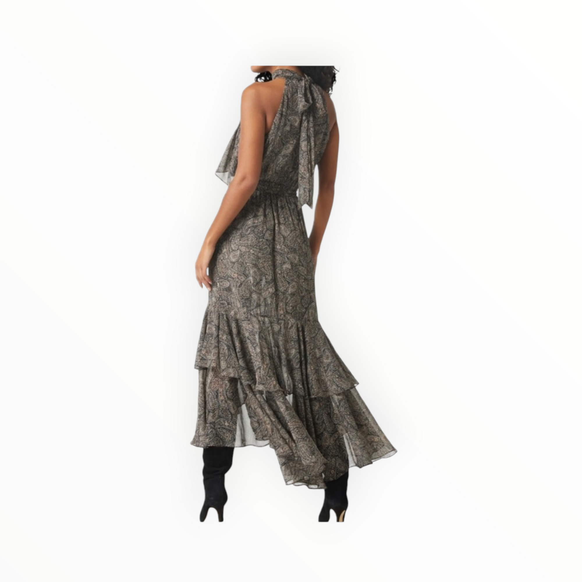 MISA Los Angeles Aneva Dress - Paisley Shimmer