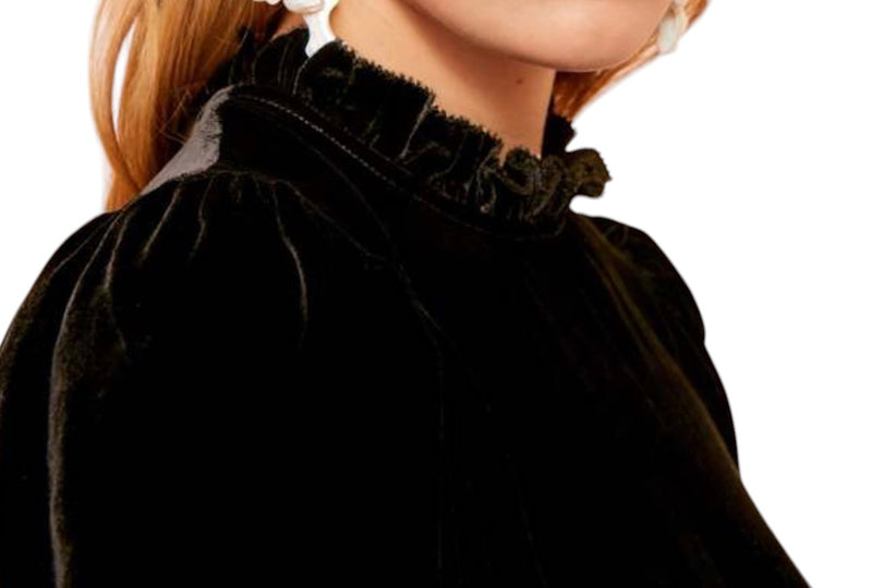 Ulla Johnson Marlene Velvet Blouse - Noir