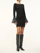 STAUD Hawthorne Dress - Black/Navy