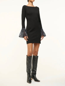 STAUD Hawthorne Dress - Black/Navy