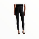 AG Jeans Farrah High Rise Faux Leatherette Ankle Skinny - Super Black