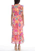 Banjanan Hannah Dress - Ikat Floral Spice