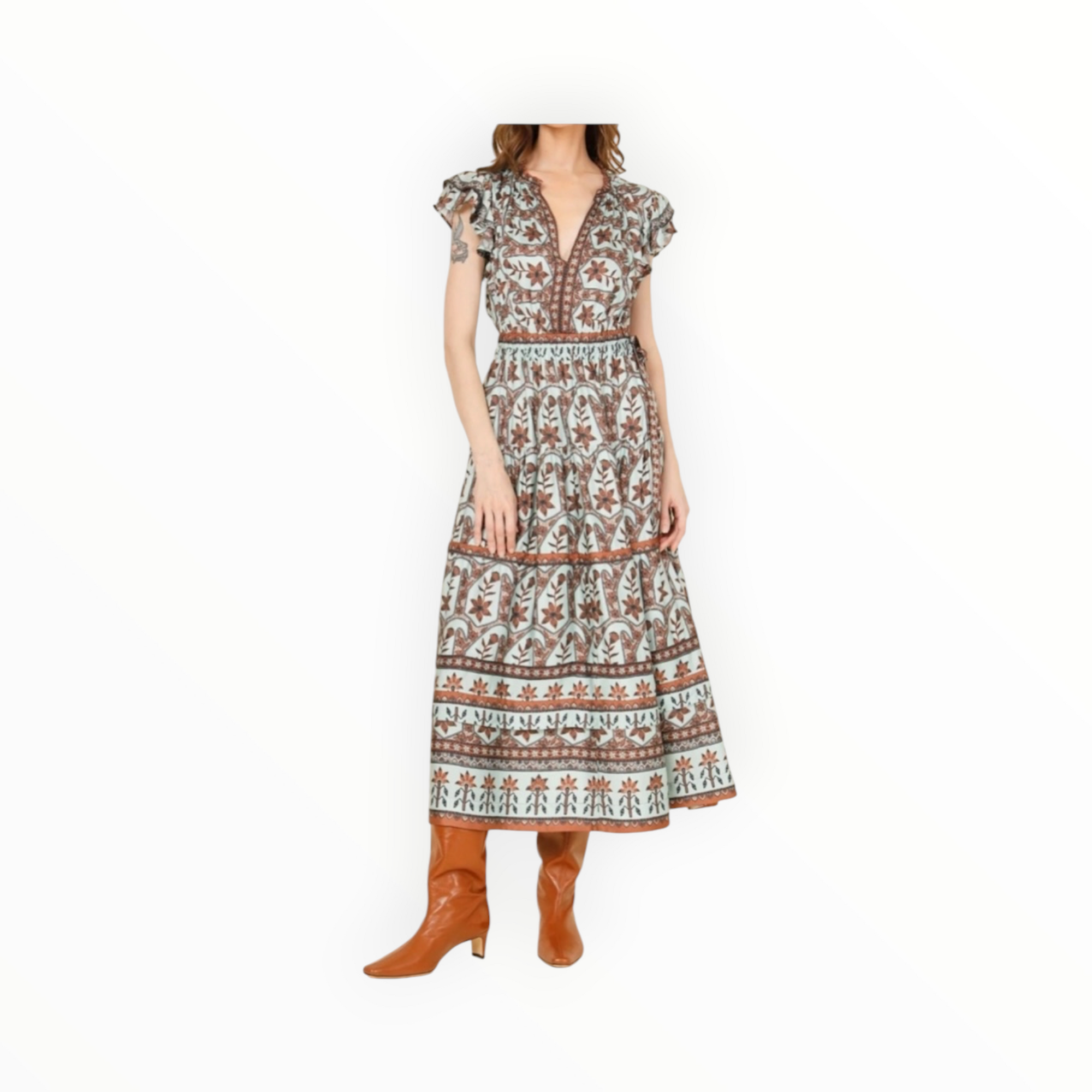 Omika Billie Midi Dress - Remy Sage