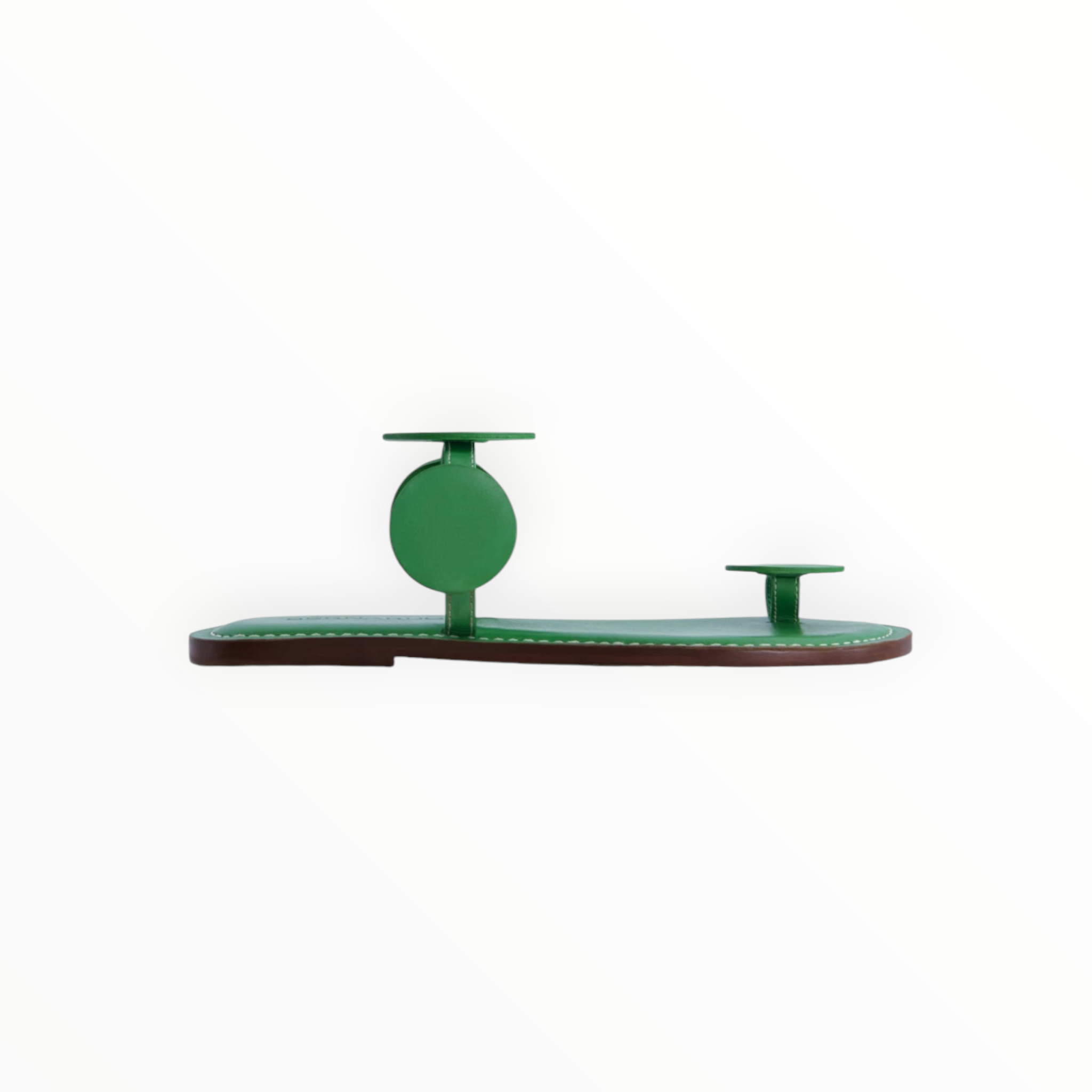 BERNARDO New Moon Toe Ring Sandal - Kelly Green Antique Calf