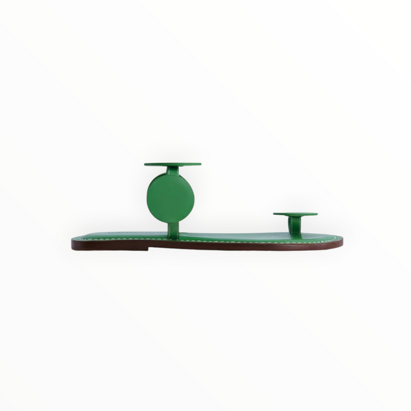 BERNARDO New Moon Toe Ring Sandal - Kelly Green Antique Calf
