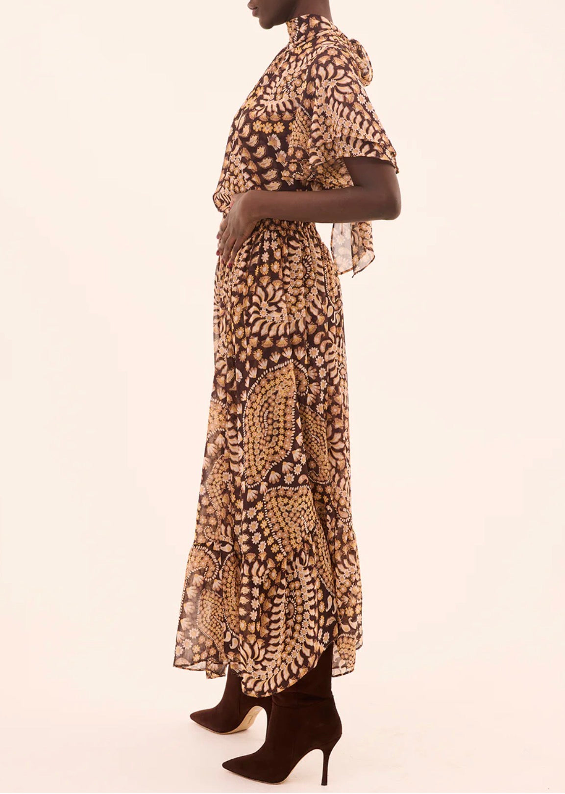 MISA Agyness Skirt - Daisy Paisley