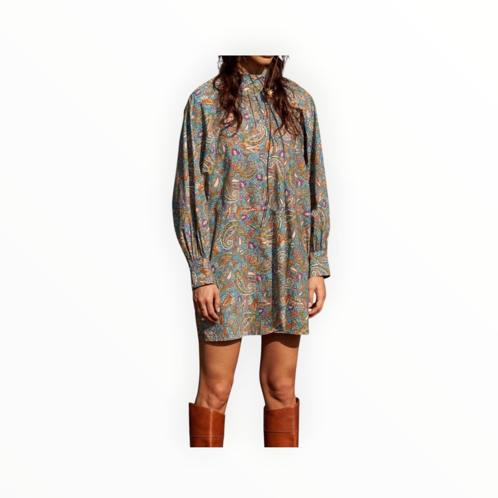Carolina K Irina Dress - Paisley Blue