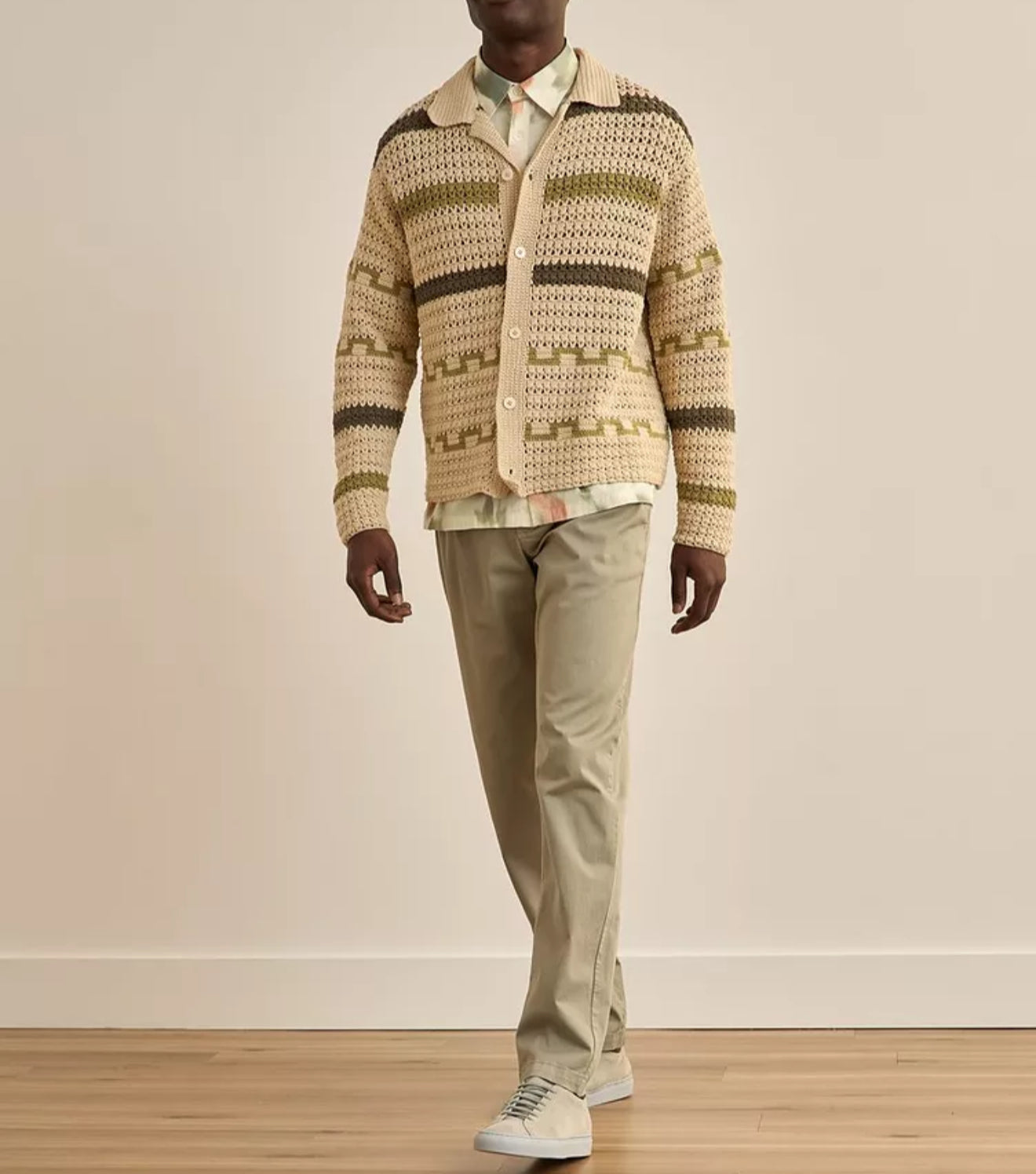 NN07 Freddy Shirt - Crème Print