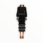 Kivari Rafaela Rafaela Knit Midi Skirt - Black/Cream