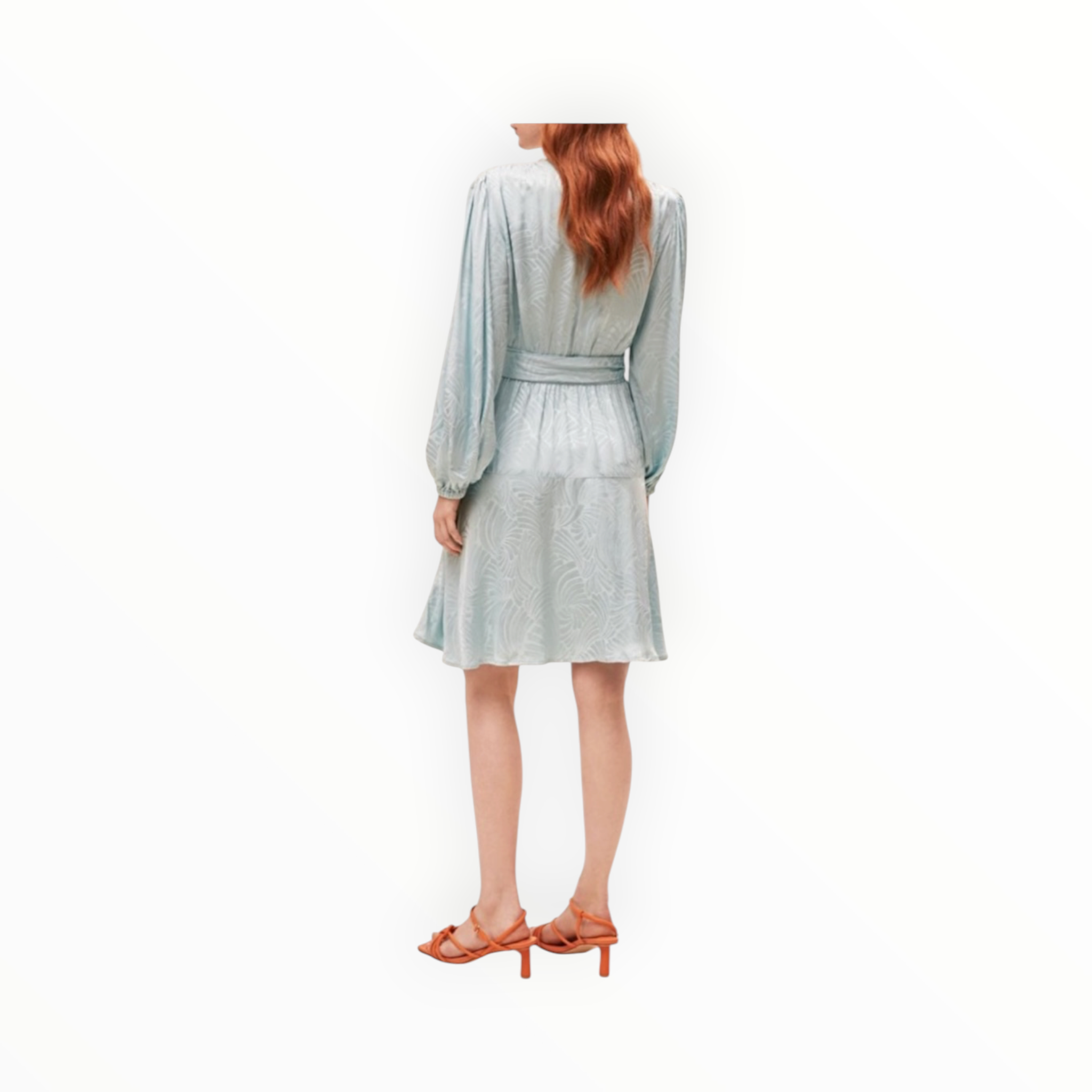 SUNCOO Camela Wrap Dress - Blue