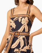 Shoshanna Kora Dress - Navy Khaki Multi