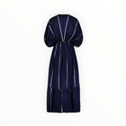 lemlem Laila Plunge Dress - Nunu Navy