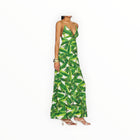 alice + olivia Karolina Halter Dress - Sun Palm/Off White