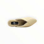 Yosi Samra Valentina Leather Slipper Mule - Nude