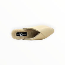Yosi Samra Valentina Leather Slipper Mule - Nude