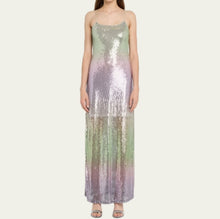 LoveShackFancy Grand Ombré Sequined Dress