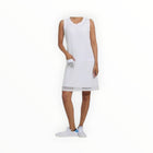 Joseph Ribkoff Mesh Overlay Dress - White