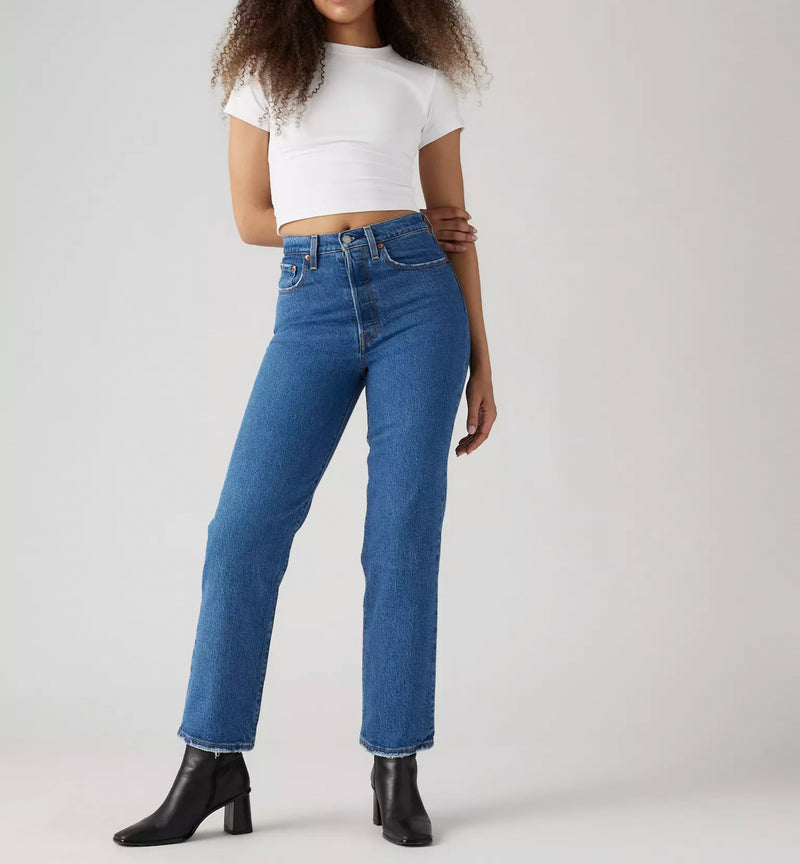 LEVI'S Ribcage Straight Ankle - Jazz Pop - Medium Wash