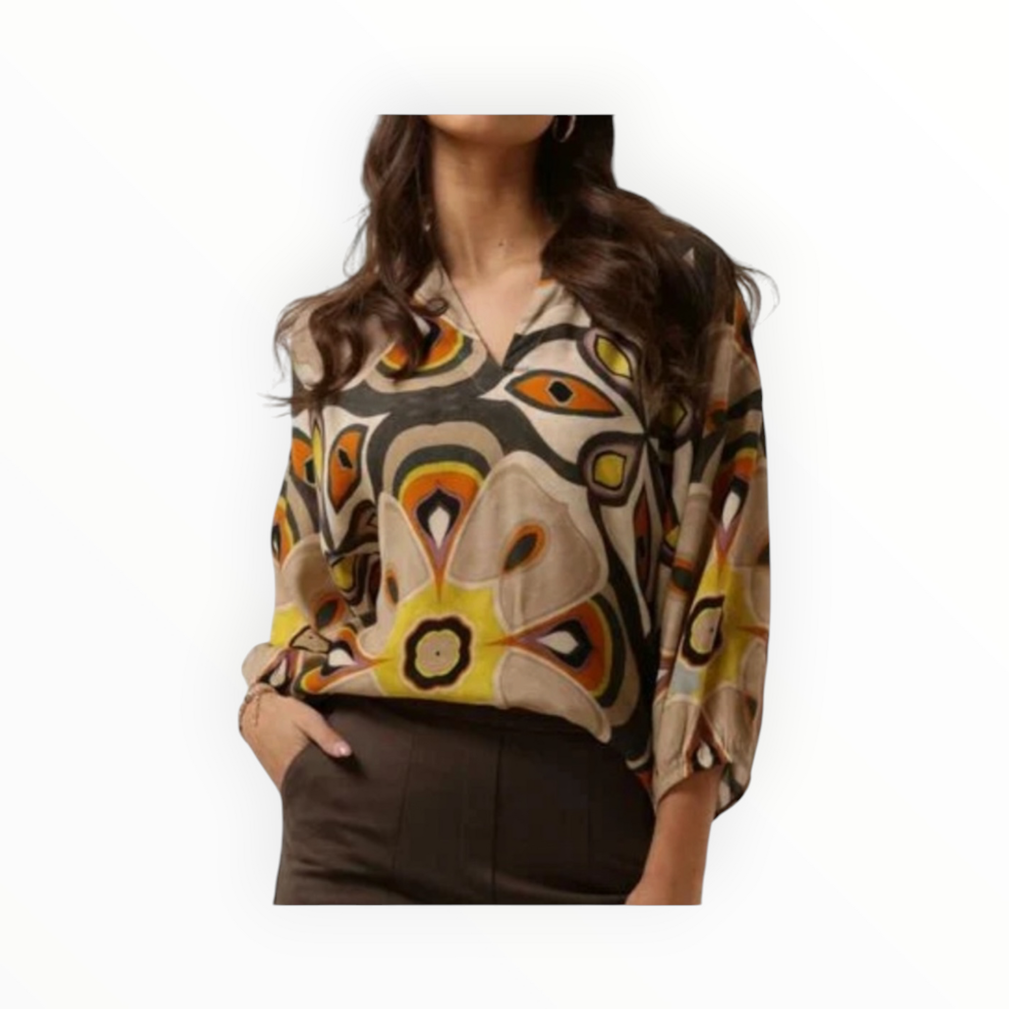 Summum Bold Flower Blouse