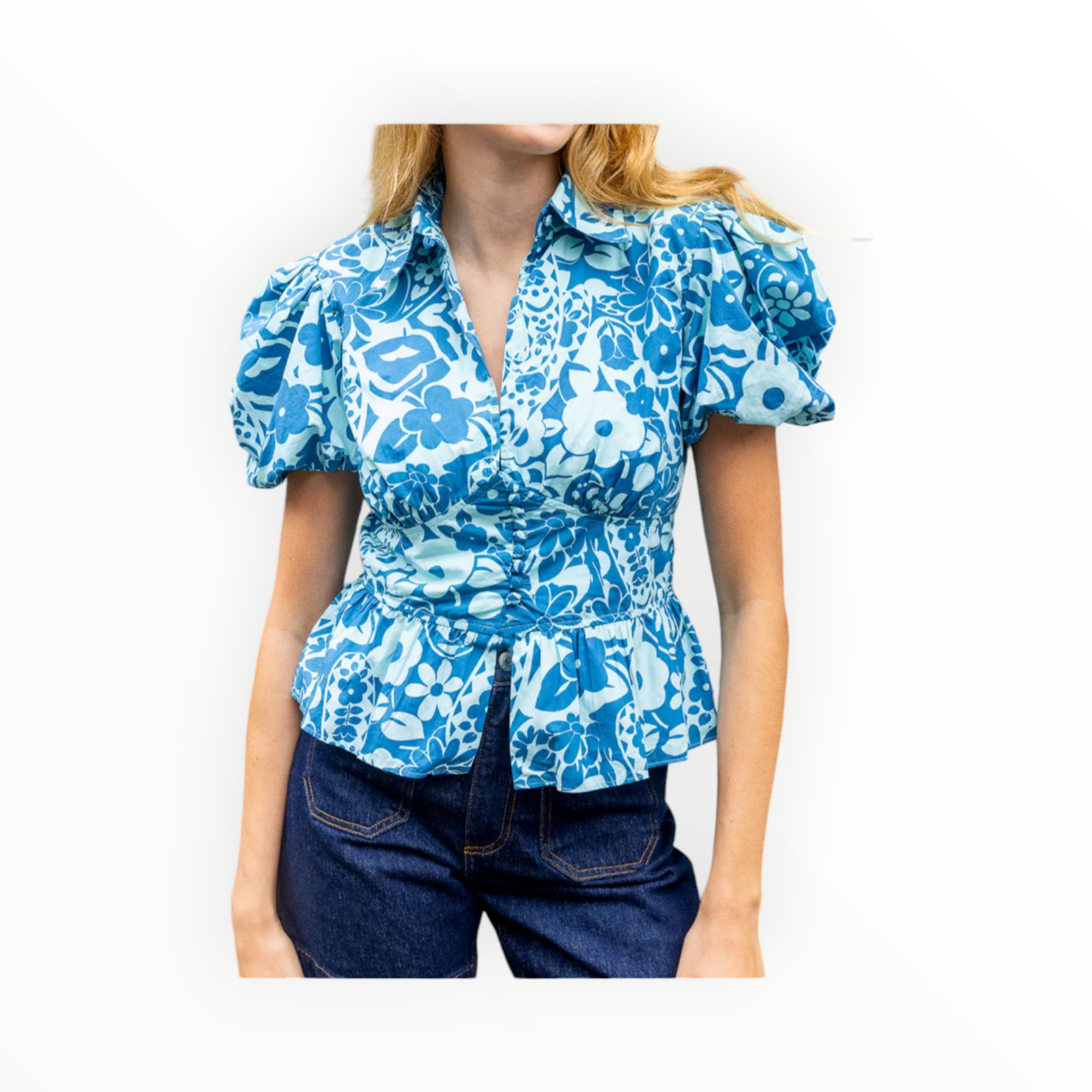 Love The Label Emmie Top - Riviera Print