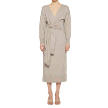 SIMKHAI Skyla Knit Wrap Dress - Fawn