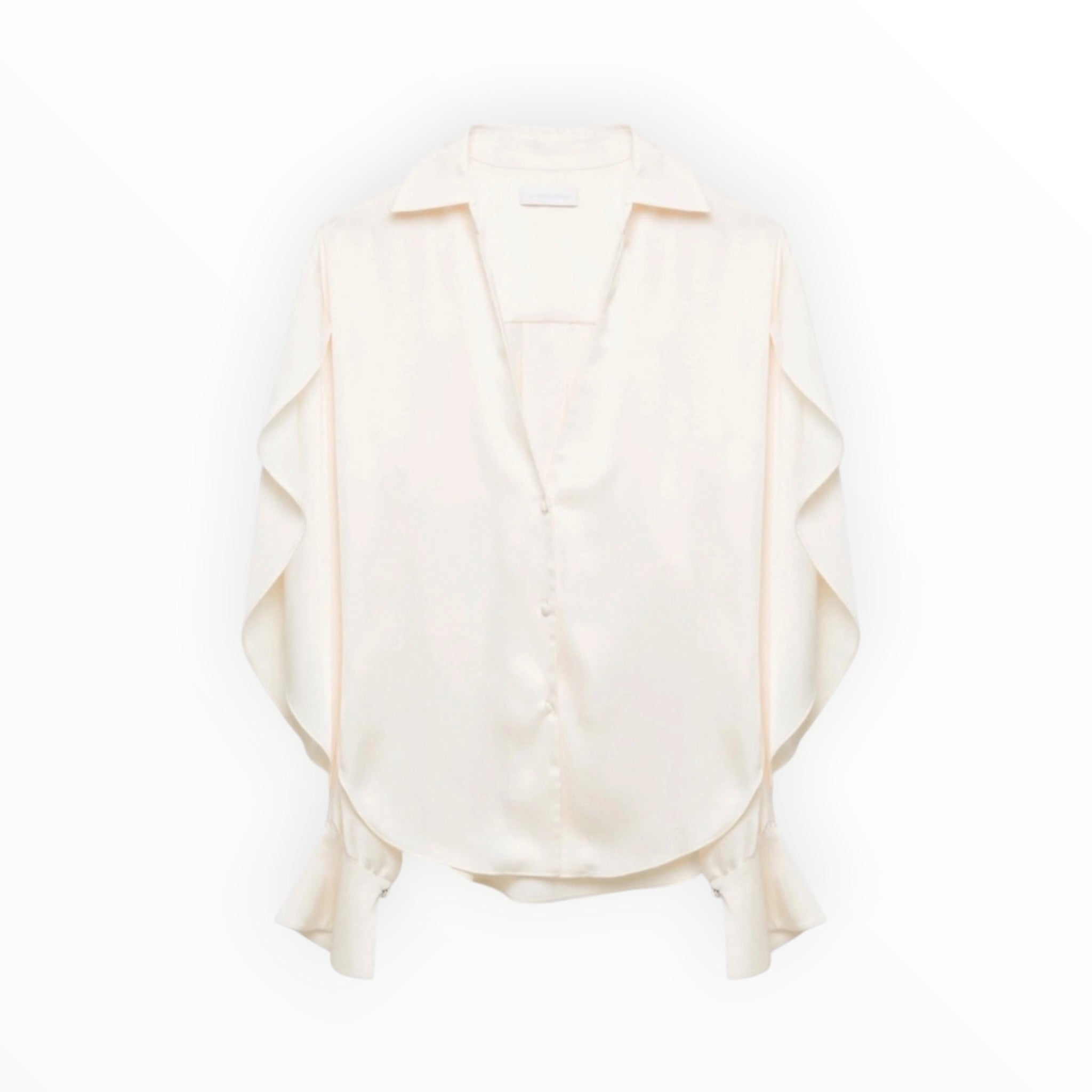 SIMKHAI Yanna Open Sleeve Shirt - Natural White