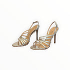 Schutz Talia Strappy Heels - Prata