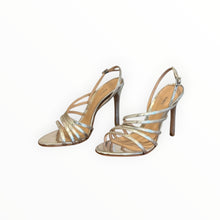 Schutz Talia Strappy Heels - Prata