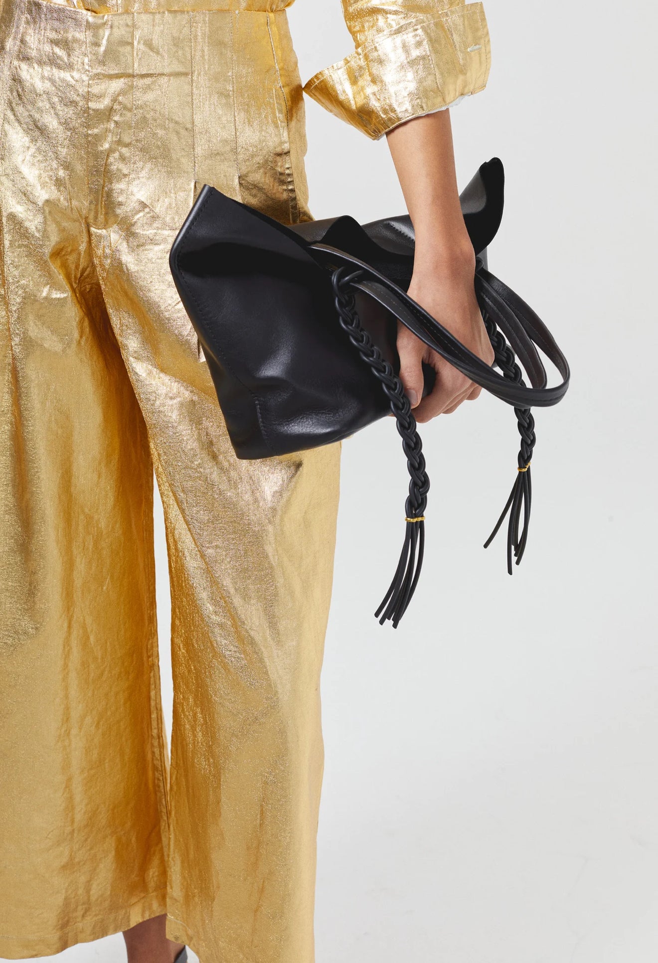 Lanhtropy Culotte Pants - Gold