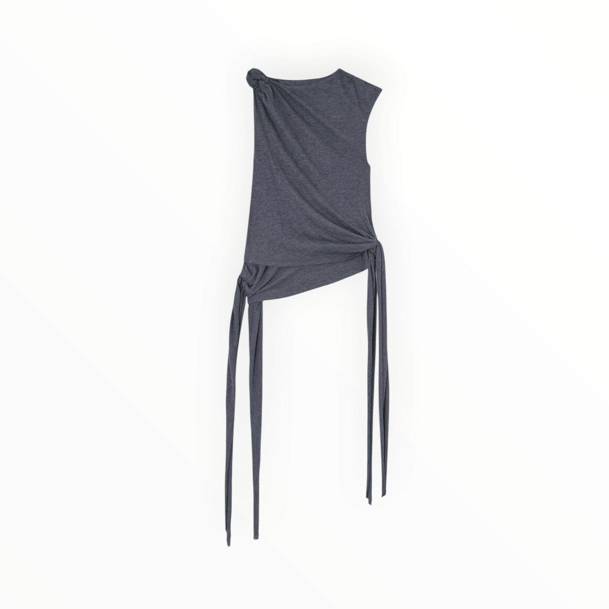 GANNI Phantom Top - Grey Jersey