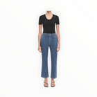SIMKHAI Ansel Crop Flare Jeans - Midnight Wash