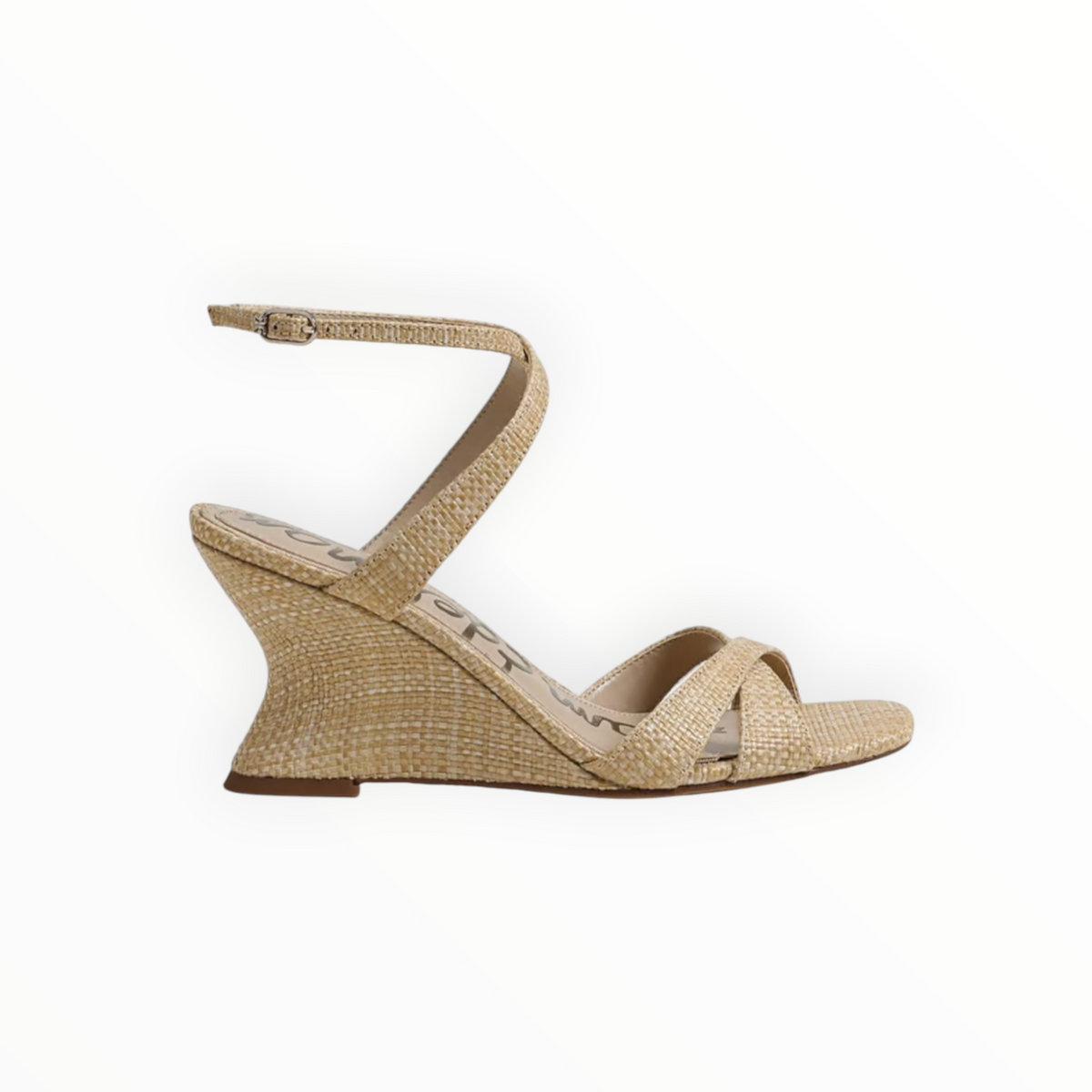 Sam Edelman Davi Sandal - Bleached Beechwood Faux Raffia