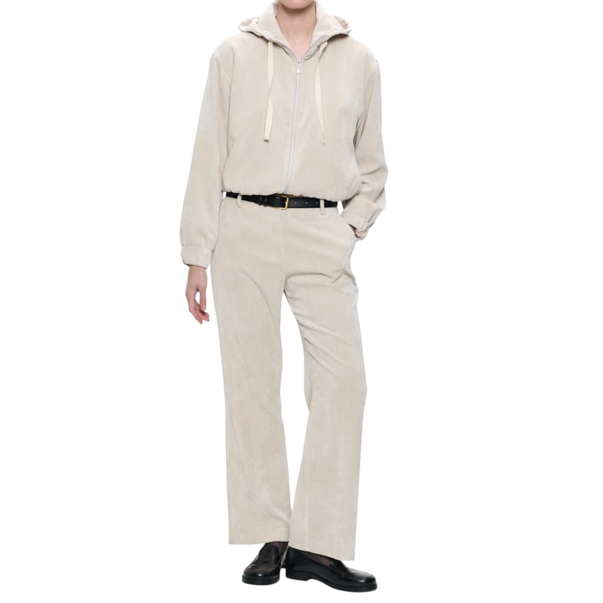 Jane Lushka Ernus Velvet Poly Pants - Off White