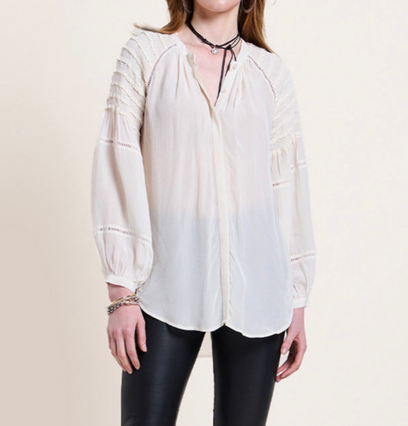 Scarlett Poppies Prairie Top - Vanilla