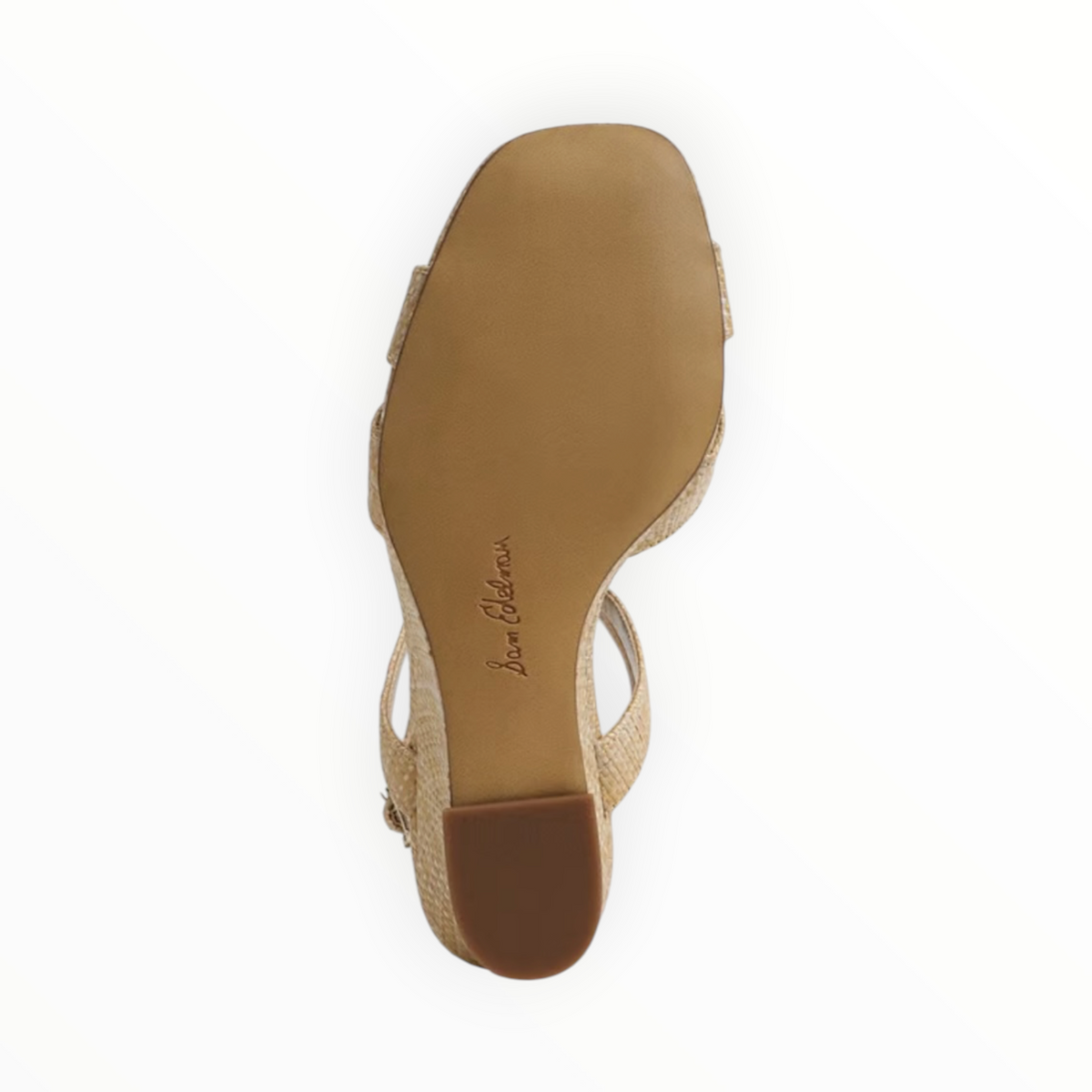 Sam Edelman Davi Sandal - Bleached Beechwood Faux Raffia