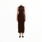 Nude Lucy Winston Mesh Maxi Dress - Raisin