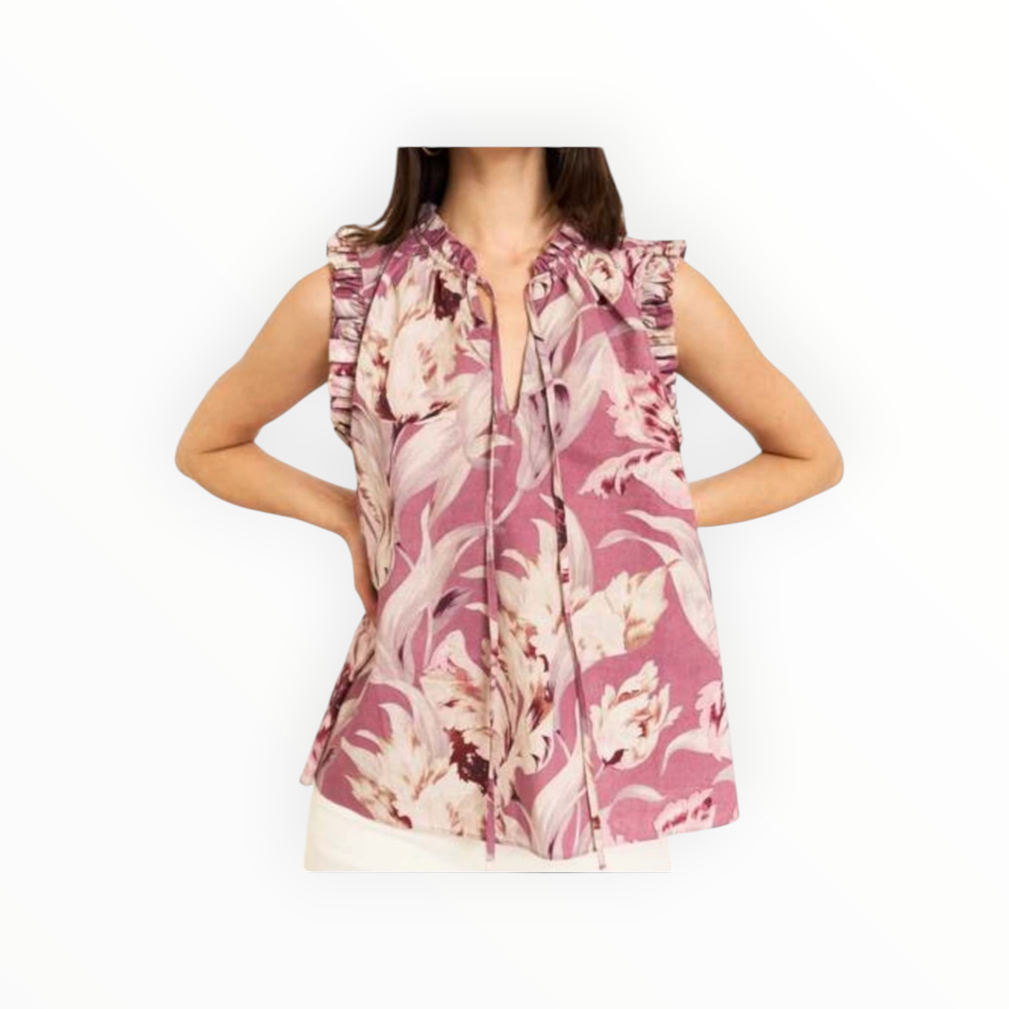 Christy Lynn Nora Top - Calla Lilly Pink