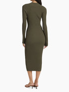 A.L.C. Halle Knit Dress - Dark Sage