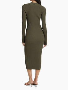 A.L.C. Halle Knit Dress - Dark Sage