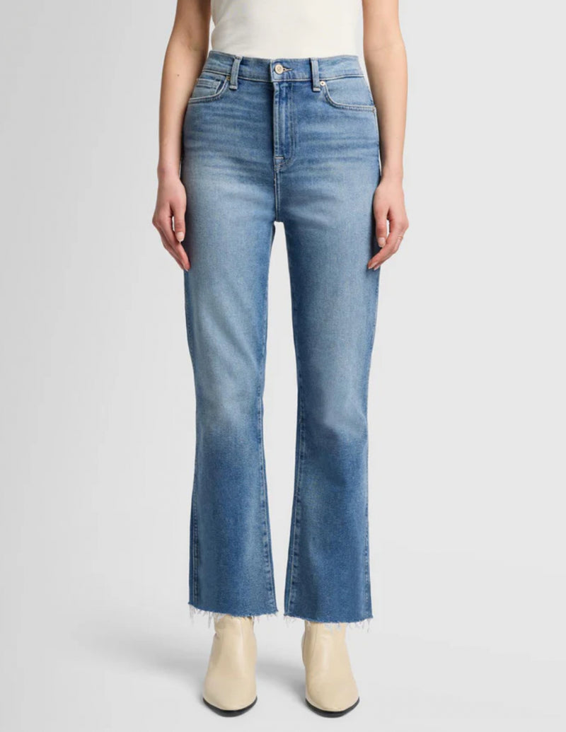 7 For All Mankind Luxe Vintage High Waist Slim Kick - Be My Baby