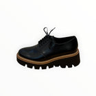 Frēda Salvador Bobbie Lug Sole Derby - Black Spazzolato