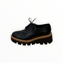 Frēda Salvador Bobbie Lug Sole Derby - Black Spazzolato