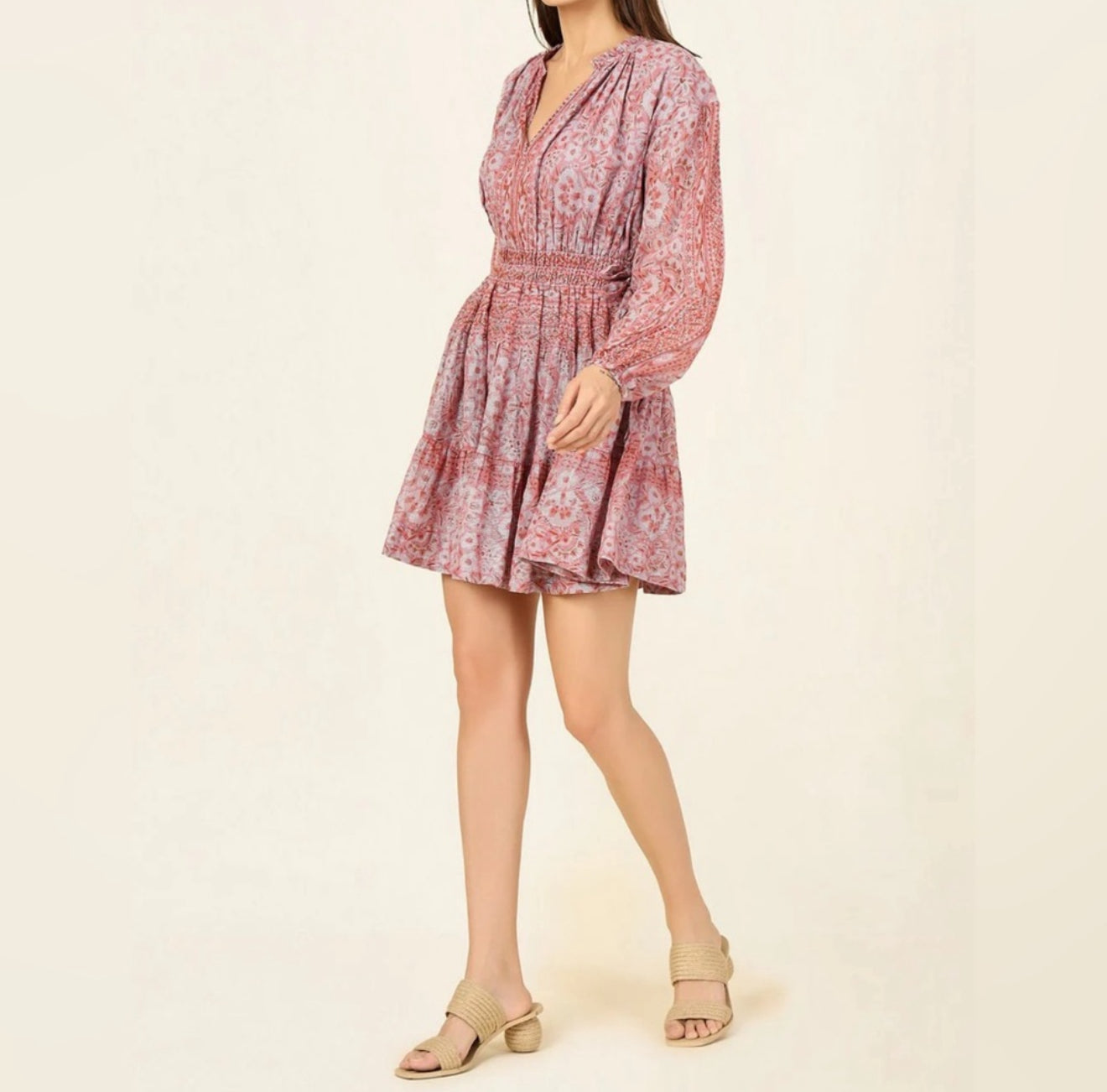 Omika Harlow Mini Dress - Priya Orchid
