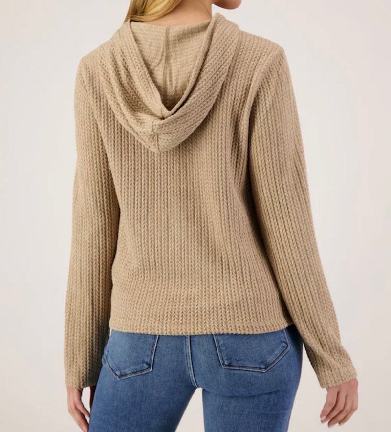 dylan Zip Hoodie - Light Brown