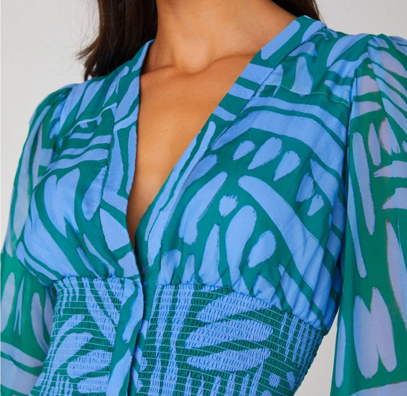 Shoshanna Harlan Dress - Blue Multi