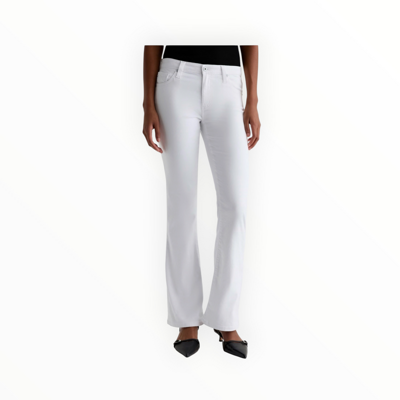 AG Jeans Angel Low-Rise Boot Cut - Gallery White