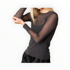 Brazeau Tricot Tulle T-Shirt - Black