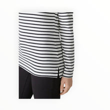 Oui Sumiko Shirt - Black/Off White